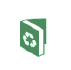 Recycling book icon